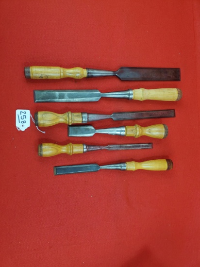 Lot Of 6 Keen Kutter Chisels
