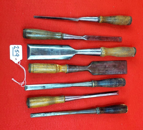Lot Of 7 Winchester Chisels