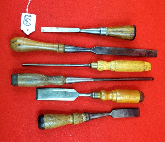 Lot Of 6 Keen Kutter Chisels