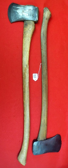 Lot Of 2 Ec Simmons Keen Kutter Axe W/ Original Handle