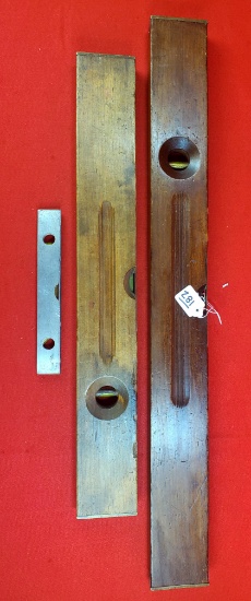 Lot Of 3 Winchester Level; Shapleigh Kk Torpedo Metal Level; Ec Simmons Kk 30" Wood Level