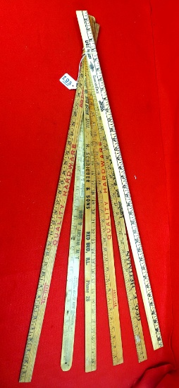 Lot Of 6 Keen Kutter/shapleigh/diamond Edge Yardsticks