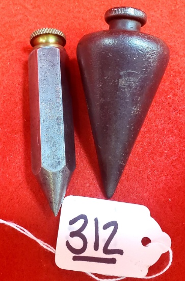 Lot Of 2; Keen Kutter Plumb; Shapleigh Kk 6 Sided Plumb