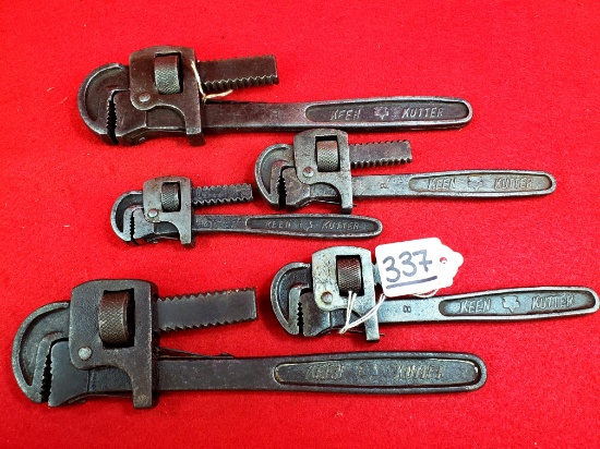 Lot Of 5; Kk 8" Pipe Wrench; Kk 10" Pipe Wrench; Kk 6" Pipe Wrench; Ec Simmons Kk 8" Pipe Wrench; Kk