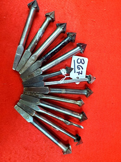 Lot Of 13 Ec Simmons Kk Countersink Bits