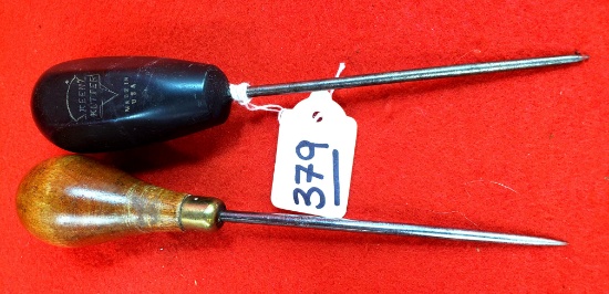 Lot Of 2 Keen Kutter Ice Pick W/wood Handle