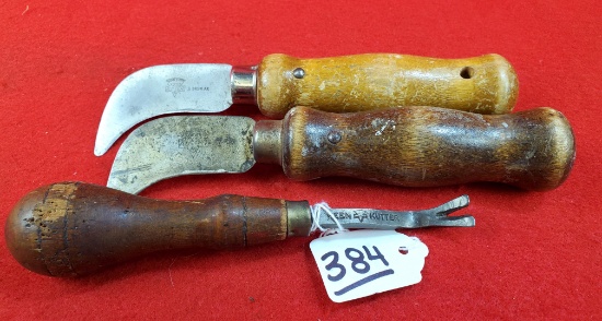 Lot Of 3 Keen Kutter Tile Knife; Tack Puller Linoleum Knife