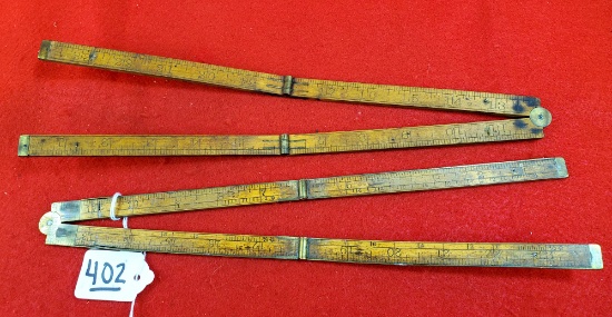 Lot Of 2 Keen Kutter 4 Fold Folding Ruler