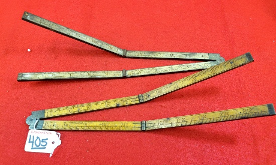 Lot Of 2 Winchester 2 Foot 4 Fold Rule