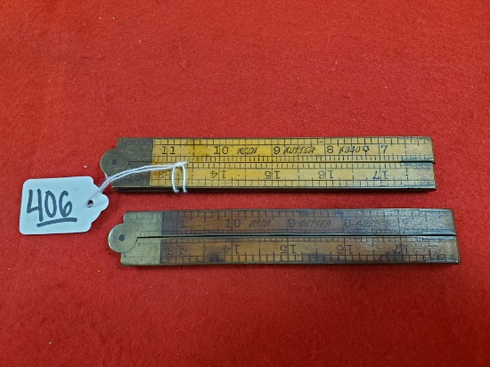 Lot Of 2 Keen Kutter 4 Fold Rule