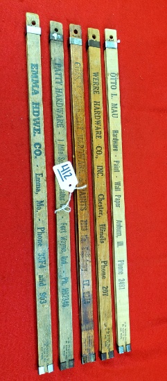 Lot Of 5 Keen Kutter Sliding Rule