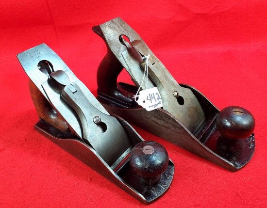 Lot Of 2 Ec Simmons Keen Kutter Iron Plane W/rosewood Tote/knob K 4 ½ ; Ec Simmons Keen Kutter Iron