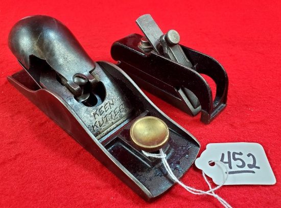 Lot Of 2 Ec Simmons Keen Kutter K19 Block Plane Adj. Front Plate; Winchester Bullnose Rabbit Plane