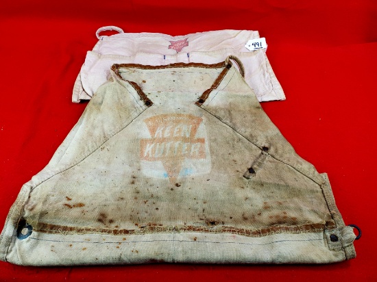 Lot Of 2 Ec Simmons Kk Carpenter's Apron; Shapleigh Kk Nail Apron