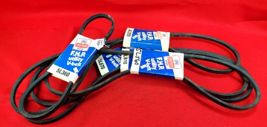 Lot Of 5 Keen Kutter Val-test Utility V Belt 5l360; 5l560; 5l670; 5l610; 5l680