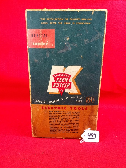 Shapleigh Keen Kutter Orbital Sander In Original Box