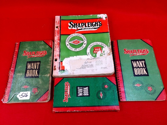 Lot Of 4; Shapleigh's Want Book (3); Shapleigh's Tool Catalog