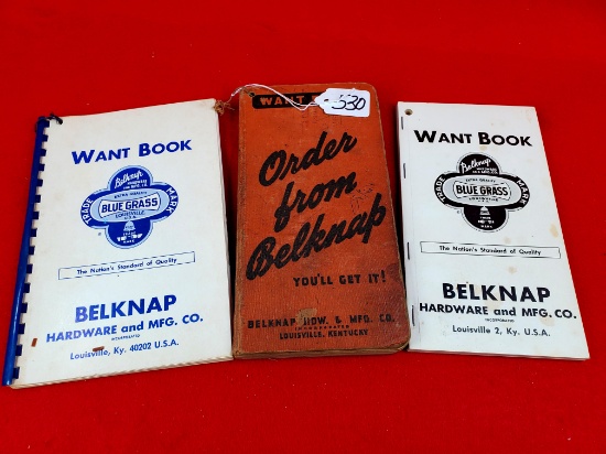 Lot Of 3 Belknap Want Books