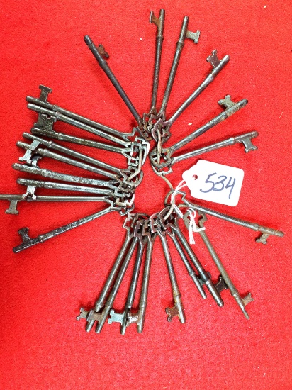 Lot Of 24 Keen Kutter Skeleton Keys