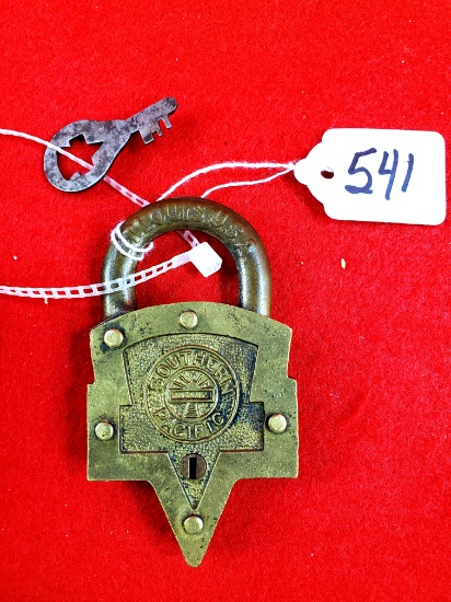 Ec Simmons Keen Kutter Southern Pacific Rr Padlock W/key