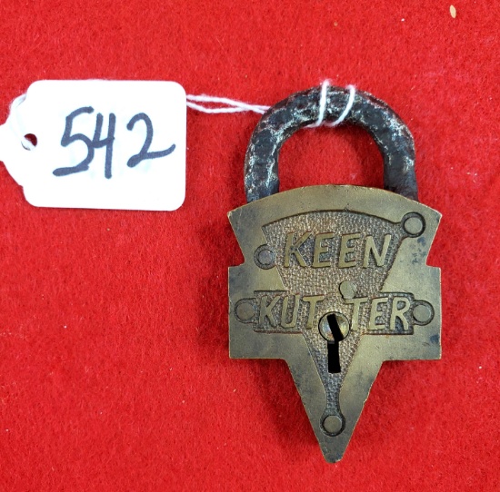Ec Simmons Keen Kutter Small Padlock; Plain Back; No Key