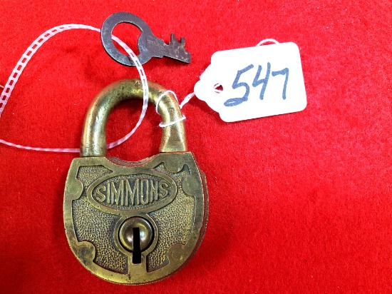 Ec Simmons Padlock W/key