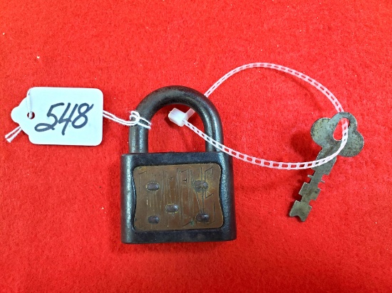 Ec Simmons Padlock W/key