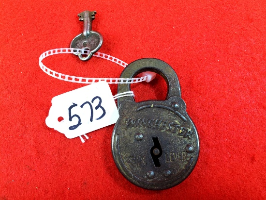 Winchester 6 Lever Padlock W/key