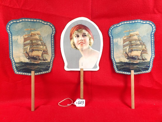 Lot Of 3; Ec Simmons Kk Fans