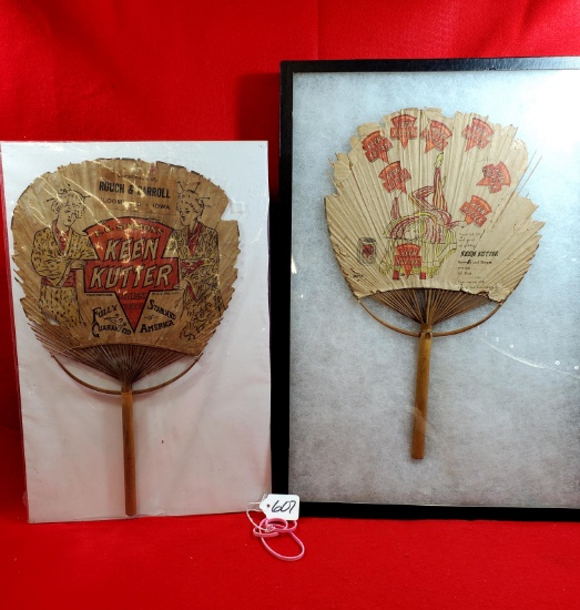 Lot Of 2; Keen Kutter Hand Fans