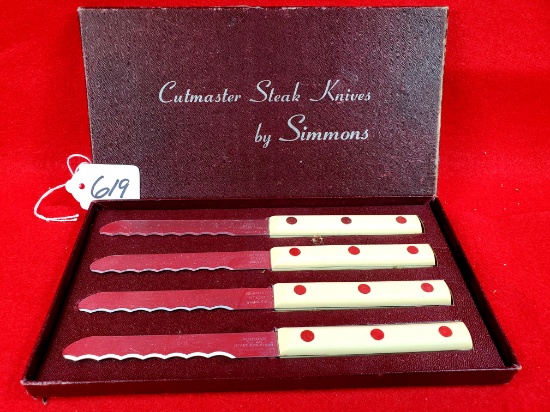 Simmons Steak Knives Set Of 4 In Original Box