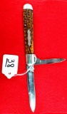 Keen Kutter Large 2 Blade Pocket Knife W/stag (4 ½ 