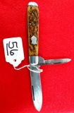 Keen Kutter 2 Blade Pocketknife W/stag Handle