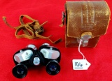 Bushnell 6x25 Binoculars In Leather Case