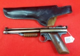 Pump Air Pistol & Holster; Benjamin Franklin; Made In St. Louis; Mo