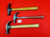 3 Claw Hammers; 2 Dynamic Kk/ecs; 1rubber Handle-kk Shapleigh