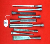 Lot Of 9 Keen Kutter Chisels No Handle