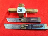 Lot Of 3 Keen Kutter Adjustable Bevel Try Square; 6