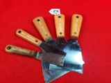 Lot Of 5 Keen Kutter Putty Knives