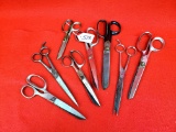 Lot Of 8 Keen Kutter Scissors