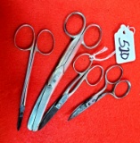 Lot Of 4 Keen Kutter Toenail/manicure Scissors