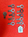 Lot Of 11 Keen Kutter Padlock Keys
