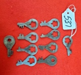 Lot Of 10 Keen Kutter Padlock Keys