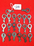 Lot Of 20 Keen Kutter Padlock Keys