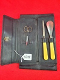 Ec Simmons Kk Manicure Set (3pcs) In Leather Case