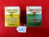 Lot Of 2; Shapleigh Shaving Cream With Original Boxes