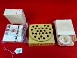 Lot Of 4; Keen Kutter Nail Punch Display Rack 24 Holes; 3 Boxes Of Keen Kutter Price Tag Rolls