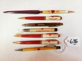 Lot Of 7 Keen Kutter Advertising Mechanical Pencils; 1 W/letter Opener