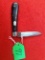 K097: Ecs Keen Kutter; One Blade; Rosewood Handles