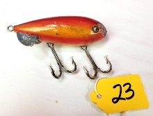 Antique Vintage Fishing Lure *** Winchester 9014 - Red & Dark Red